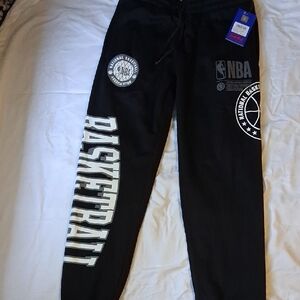 NBA Kids Black Joggers with White Graphics